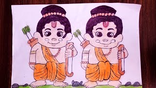 Ramji and laxmanji drawing/#viral/#shorts/#trending