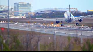 Dangerous Crosswind Landing during a Storm at Frankfurt