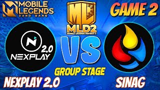 Nexplay 2.0 vs SINAG (Game 2) | Mobile Legends District2 2021