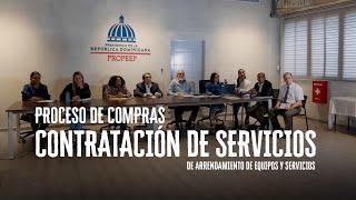 PROCESO DE COMPRAS CONTRATACION DE SERVICIOS ARRENDAMIENTO DE EQUIPOS Y SERVICIOS