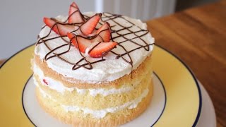 3 Ingredient Sponge Cake Recipe | sweetco0kiepie