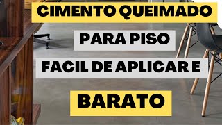 COMO FAZER PISO DE CIMENTO QUEIMADO (FÁCIL)