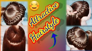 high ponytail hairstyle | round French hairstyle  | high pony |French hairstyle |