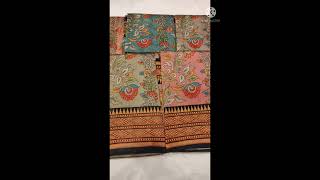 Tassar Silk kalamkari print sarees