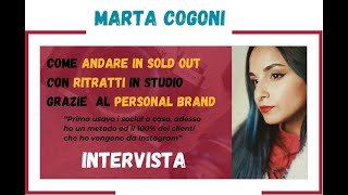 Andare in SOLD OUT con i ritratti in studio in 3 mesi dall' apertura della P.IVA: con Marta Cogoni