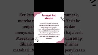 Sumayyah Binti Khubbat Wanita Pertama yang Syahid di Zaman #rasulullah #wanita #pertama #matisyahid