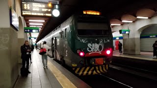 Partenza del Treno Suburbano S6 per Treviglio alla stazione di MILANO DATEO - TRENO TSR R3-008