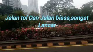 Pemandangan pada hari Libur di Kota Jakarta(Jakbar ke Jaktim/Garuda atau TMII)#Video