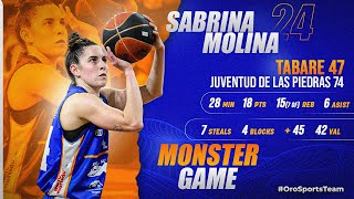 Sabrina Molina - Monster Game vs Tabaré (LFN Uruguay 2024) #DoubleDoubleMachine