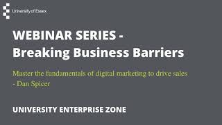 UEZ Breaking Business Barriers: Propel Your Business with Sales & Marketing - B2B and B2C (27/03/20)