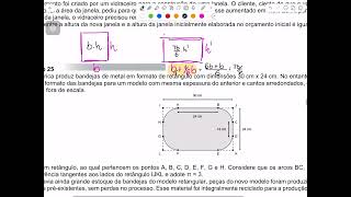 Q24 Um orçamento foi criado por um vidraceiro para a construção de uma janela. O cliente,