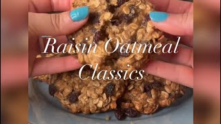 Raisin oatmeal classic cookies | Galletas clásicas de avena y pasas