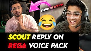 Scout React On Rega VOICE PACK 😂 Funny Reaction 🤣