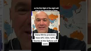 Dana White previews how UFC 306/ UFC Noche at the Sphere will work #ufc306 #ufc #thesphere #mma