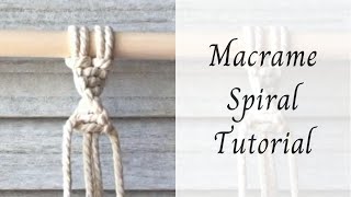 Macrame Spiral Knot