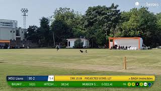 Live Cricket Match | MSU Lions vs BAGH Invincibles | 22-Oct-23 09:58 AM 8 | SCPL - PL 2023 | CricHe