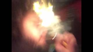 Long hair problems #1: lighting a blunt