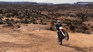 Moab Utah - Dirt biking Poison Spider & Golden Spike