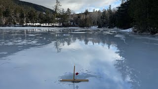 New Years Day Ice Fishing for Brook Trout