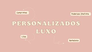 PERSONALIZADOS DE LUXO | COMPRINHAS | PODEROSA CHEFINHA | BORBOLETAS | ROXO E LILÁS | ENCOMENDA