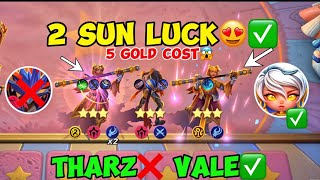 2 SUN LUCK 😍✅ | THARZ ❌ VALE ✅ IN MAGIC CHESS 2024‼️ | 5 GOLD COST SUN | HOW TO USE VALE  2 TUTORIAL