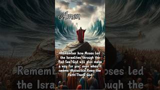 Moses leads the Israelites across the Red Sea. God will also make a way for you #jesus #moses