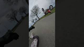 WHEELIE CRASH💥  (KTM EXC 125)