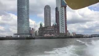 Rotterdam speedboat trip, part of a tour of Rotterdam