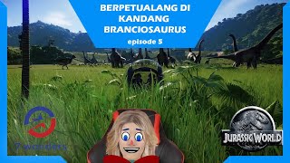 Jurassic World Evolution | Gameplay | Berpetualang di Kandang Brachiosaurus