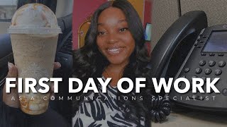 VLOG: MY FIRST DAY AS A COMMUNICATIONS SPECIALIST | Dominique Imani