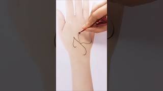 "K" letter mehndi design. #henna