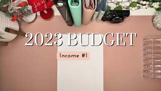 ✨ 2023 BUDGET USING INCOME #1 ✨ TyBudgets 💸