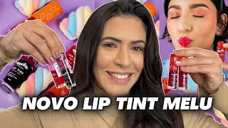 TESTEI LANÇAMENTO LIP TINT MELU RUBY ROSE - Qual a diferença para a versão Gel Tint e Aqua Tint?