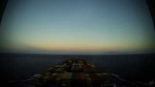 Time-lapse (84x): Gibraltar Strait transit, westbound [4K / UHD, 60fps]