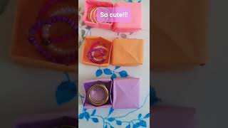 Filling boxes with rings #ideas #fun #paper boxes #rings #craft