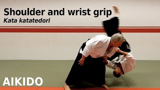 Aikido techniques on shoulder and wrist grip, KATA KATATEDORI, by Stefan Stenudd