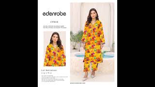 Edenrobe - All over khaddar two piece