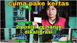 Cara kalibrasi bor duduk ( bench drill calibration )