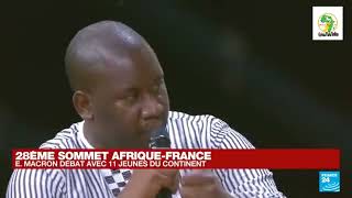 28eme Sommet Afrique-France (2021) : l'échange sans concession des jeunes avec Emmanuel Macron