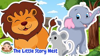 The Lion and the Mouse | Bedtime Kids Short Stories with Moral 🌟🦁🐭