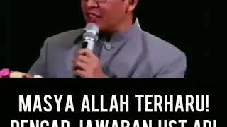 Masya Allah terharu!  Dengar jawaban Ustadz Adi Hidayat ketika ditanya aa Gym