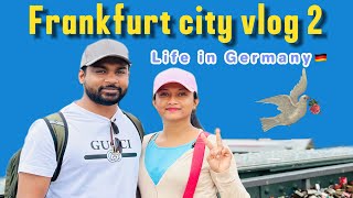 FIRST IMPRESSIONS OF FRANKFURT GERMANY ගඟක් හරහා යමුද ? මමත් දැකපු 1st time | #lifeingermany