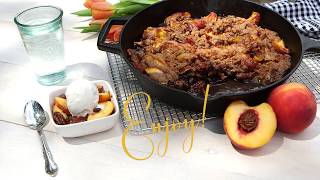 Cast Iron Skillet Peach Crisp