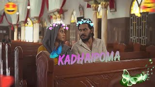 🤩🫂Kadhaipoma' cute love Np preetha ❤️🫂🥰WhatsApp status Tamil @felixedit856