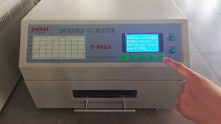 pls check how easy T-962A reflow oven works for PCB