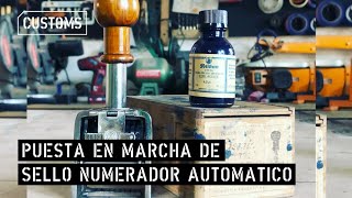 Sello numerador automático - Puesta en marcha | CUSTOMS