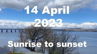 Sunrise to sunset on 14 April 2023 | 4K | Timelapse