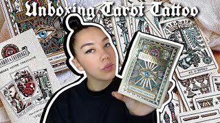 UNBOXING TAROT TATTOO : j’ouvre avec vous mon premier tarot !