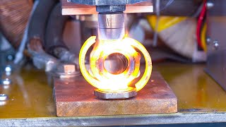 A very hot bearing crushed! Crazy transformer melts metal