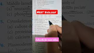 Neet biology question.🎯Neet2024.NEET AIIMS🧬.#mbbs#short#youtubeshorts#viralshorts2023#shortsfeed